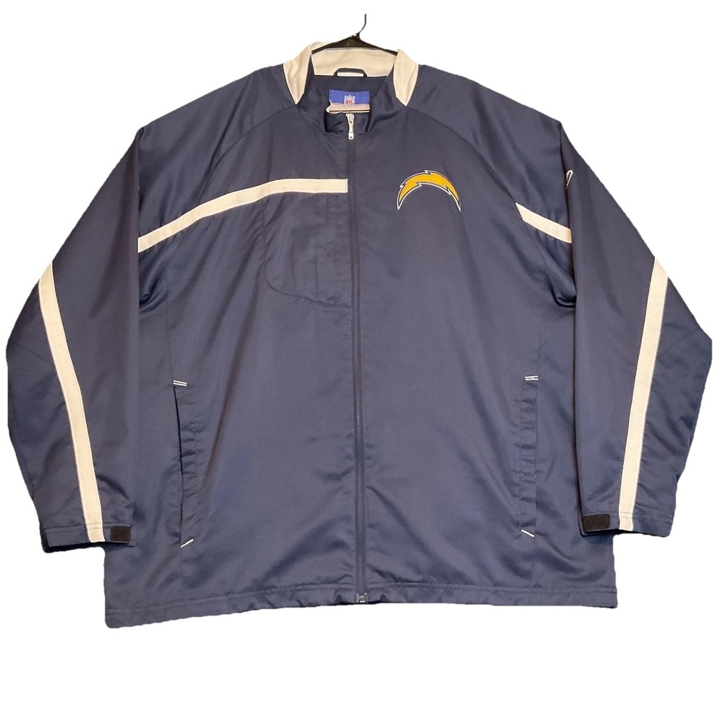 Reebok Los Angeles Chargers Jacket Men's XL Blue White Full Zip Football-NFL VTG